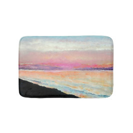 Beach Lake Pasta Sunset Art Badematte