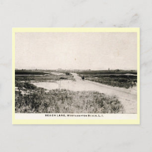 Beach Lane, Westhampton, New York Vintag Postkarte