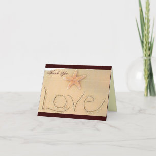 Beach Liebe Dankeschön Card Dankeskarte