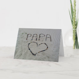 Beach Liebe Vatertag Card Karte