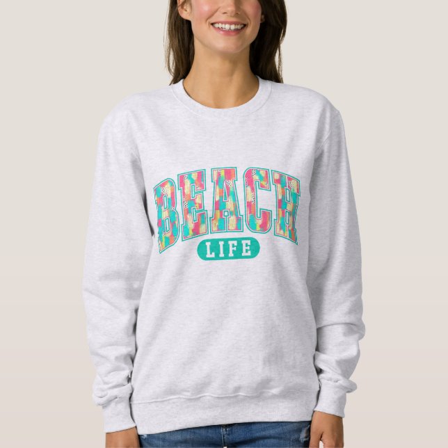 Beach Life | Coastal Vibes Ocean Lover | Relaxed  Sweatshirt (Vorderseite)