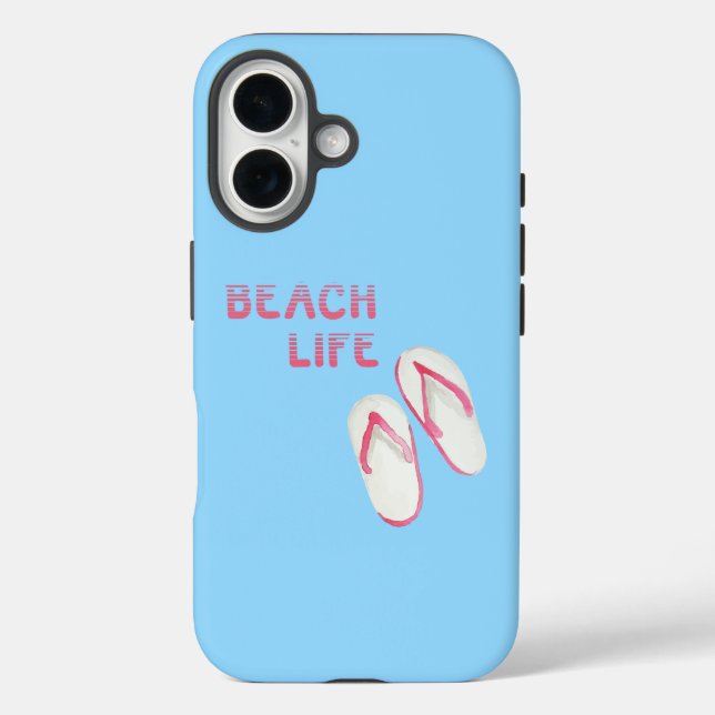 Beach Life Dreh Flop Sandals Case-Mate iPhone Hülle (Rückseite)