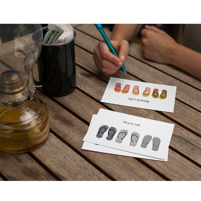 Beach Life, Flip Flops Postkarte (Von Creator hochgeladen)