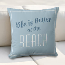 Beach Life ist besser Niedlich Küste Nautical Blue