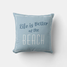 Beach Life ist besser Niedlich Küste Nautical Blue