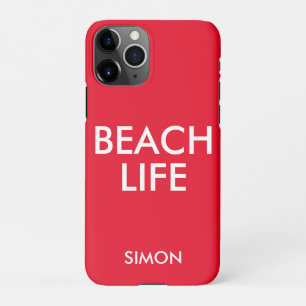Beach Life Lifeguard Geschenk Red iPhone 11Pro Hülle