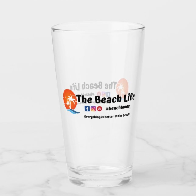 Beach Life - Pint Glass Glas (Vorderseite)