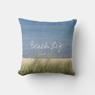 Beach Life Quotes Foto Custom Landschaftlich Coast Kissen
