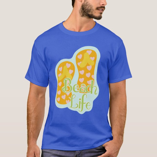 Beach Life Summer Flip Flops Aesthetic Sticker boy T-Shirt (Vorderseite)