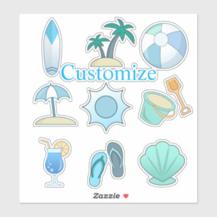 Beach Life Thunder_Cove Aufkleber