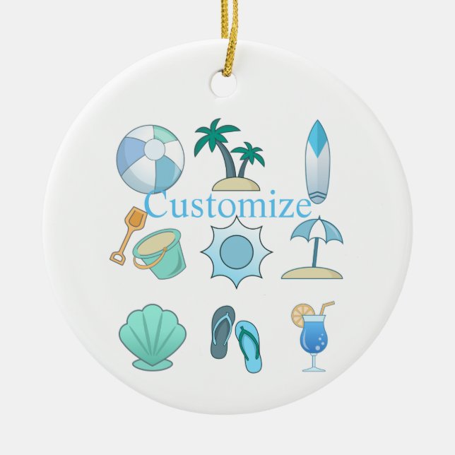Beach Life Thunder_Cove Keramik Ornament (Vorne)