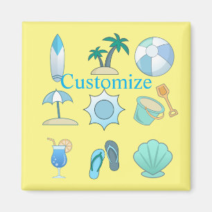 Beach Life Thunder_Cove Magnet