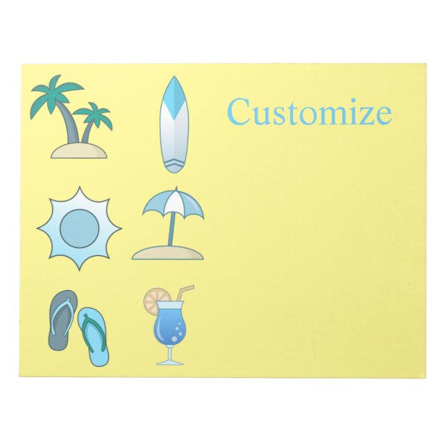 Beach Life Thunder_Cove Notizblock (Vorderseite)