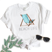 Beach Life Zitat Nautical Beach Sommerstuhl
