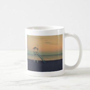 Beach Lifeguard Tower Sunset  Kaffeetasse