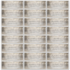 Beach Light Wedding Guest Name Address Labels