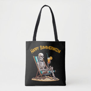 Beach Lounges Skeleton Halloween