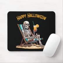 Beach Lounges Skeleton Halloween