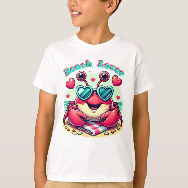 Beach Lover Crab T-Shirt (Vorderseite)