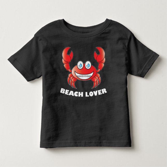 Beach Lover - Kleinkind Fine Jersey T - Shirt (Vorderseite)