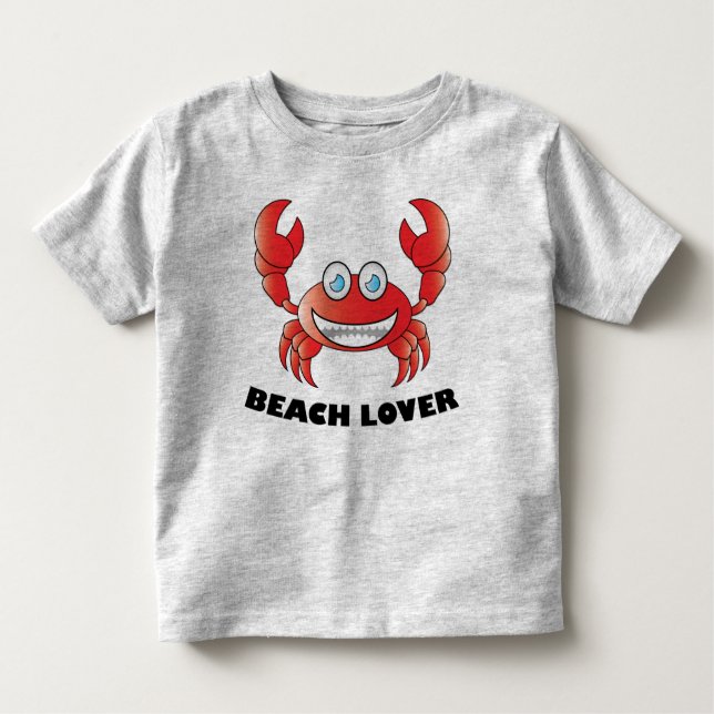 Beach Lover - Kleinkind Fine Jersey T - Shirt (Vorderseite)