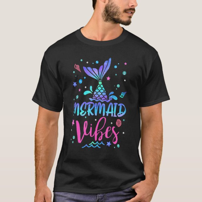 Beach Lover Mermaid Vibes Kostüme Summer Squad Pa T-Shirt (Vorderseite)