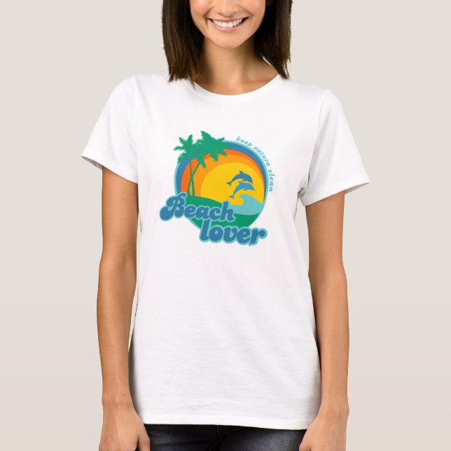 Beach Lover Retro Shirts (Vorderseite)