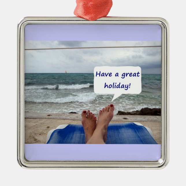 BEACH LOVER'S CHRISTMAS ORNAMENT (Vorne)