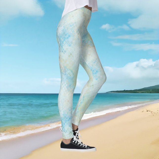 Beach Mermaid Dream Pattern Leggings (Von Creator hochgeladen)