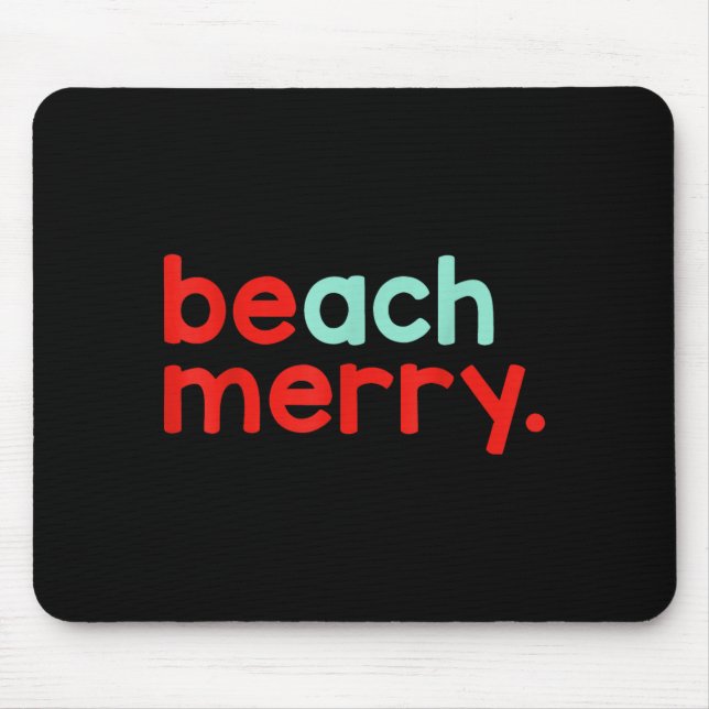 Beach Merry Christmas  Mousepad (Vorne)