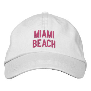 BEACH MIAMI BESTICKTE BASEBALLKAPPE