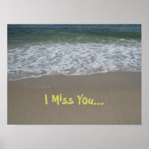 Beach Miss You Poster