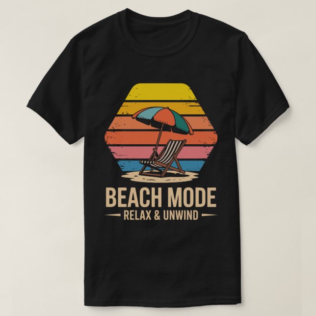 Beach Mode Hexagon Tee (Design vorne)