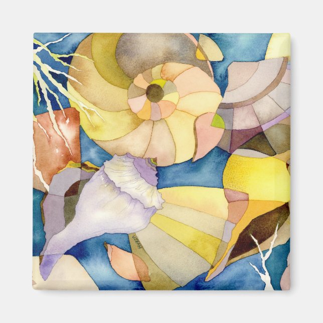 Beach Muscheln Magnet (Vorne)