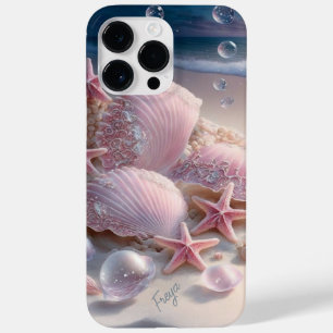 Beach Muscheln Trendy Modern Girl Personalisierter Case-Mate iPhone 14 Pro Max Hülle