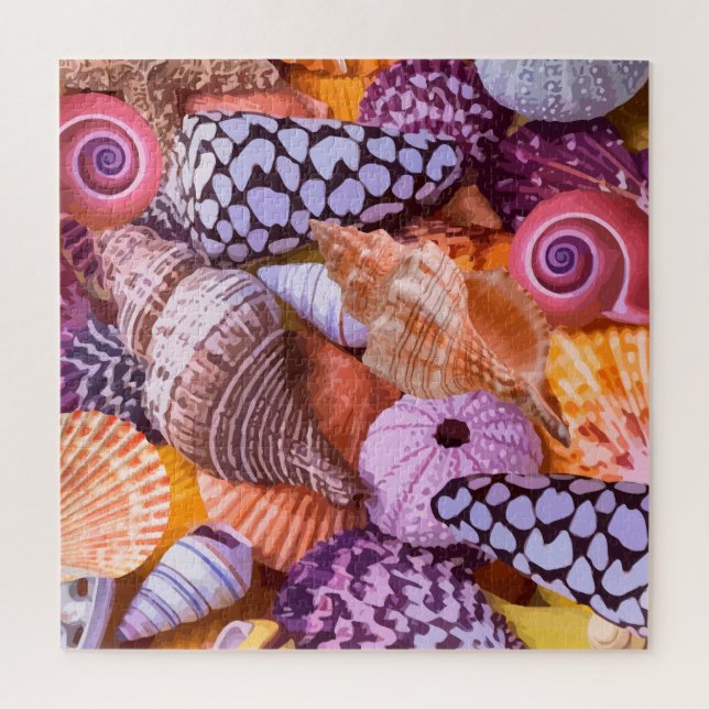 Beach Nature Seashells ihnen Erwachsenen Jigsaw Pu Puzzle (Vertikal)