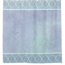 Beach Ocean Arabesque marokkanische Fliesengrenze Duschvorhang