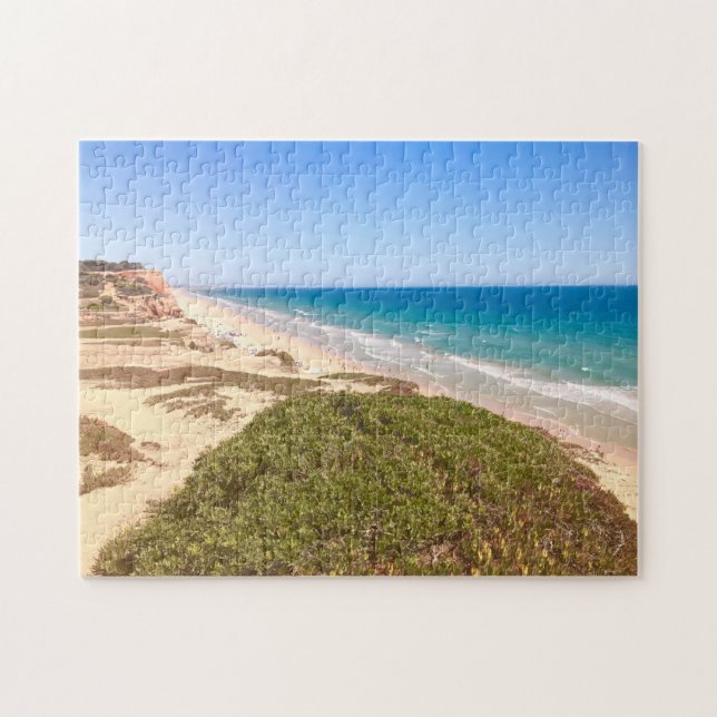 Beach Ocean Blue Sky Landscape Tropical Jigsaw Puzzle (Horizontal)
