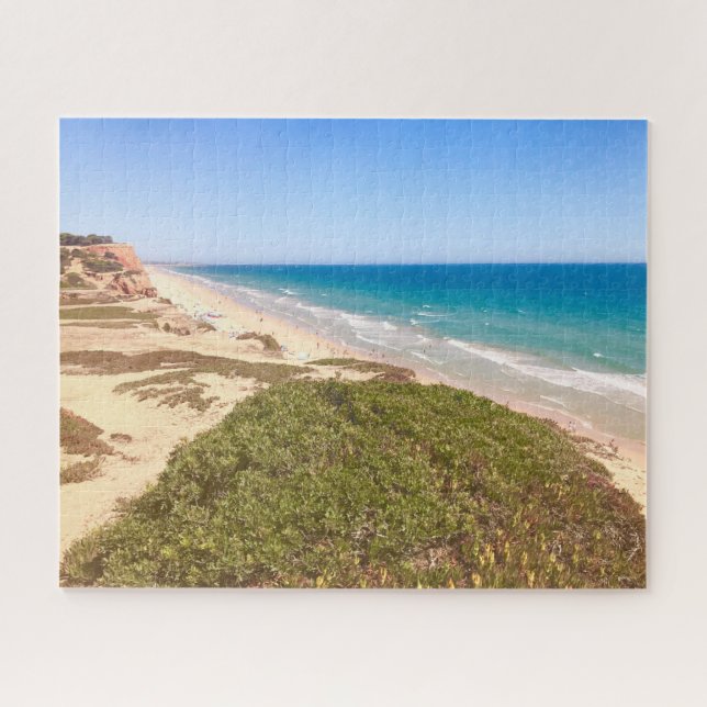 Beach Ocean Blue Sky Landscape Tropical Jigsaw Puzzle (Horizontal)