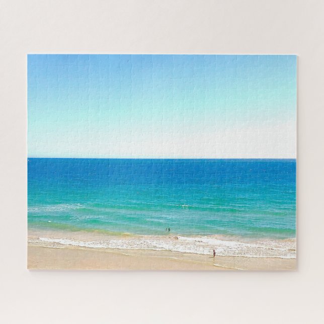 Beach Ocean Blue Sky Landscape Tropical Jigsaw Puzzle (Horizontal)