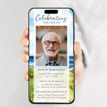 Beach Ocean Foto Beerdigung Digital Evite