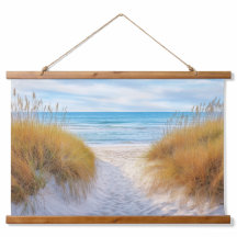 Beach Ocean Grasses Sand Dunes Pathway Art
