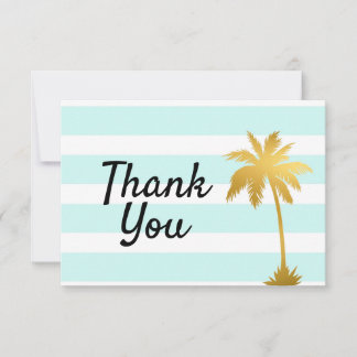 Beach Ocean Palm Tree Thema danke Ihnen Karte