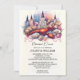 Beach Ocean Summer New Orleans Probe Dinner Einladung