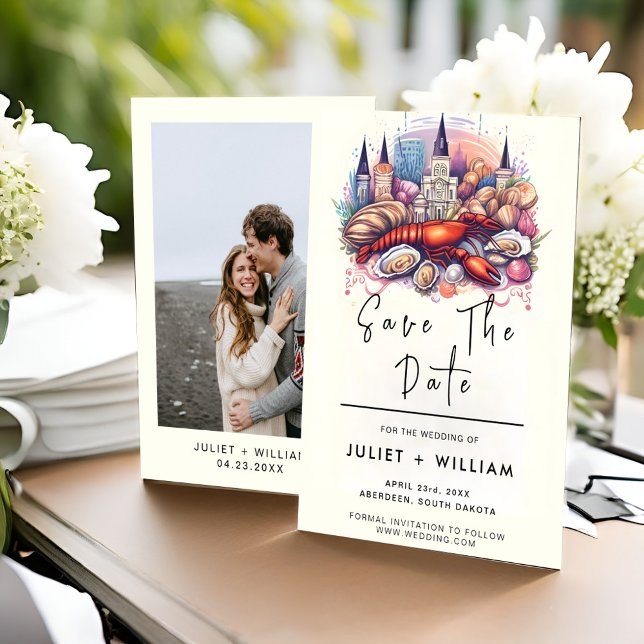 Beach Ocean Summer New Orleans Wedding Save The Date (Von Creator hochgeladen)