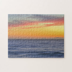 Beach Ocean Sunset Art Puzzle