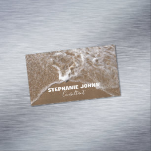 Beach Ocean Tropical Individuelle Name Consultant  Magnetische Visitenkarte
