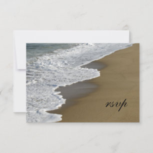 Beach Ocean Waves Hochzeitungs RSVP Response Card