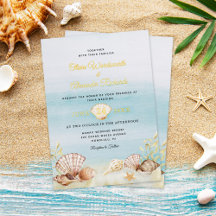 Beach Ocean Wedding Elegante Gold