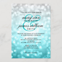 Beach Ombre Bokeh Lights Elegant Wedding
